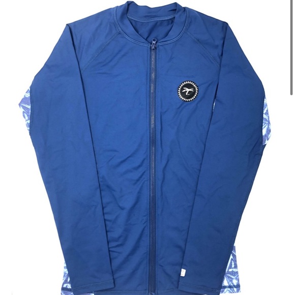 TRAPICAL Swim Zip Rashguard Top Gym wet suit - Picture 1 of 4